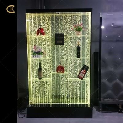 Stylish Upright Acrylic LED Wine Cabinet With Bubble Wall Stylish Upright Acrylic LED Wine Cabinet With Bubble Wall